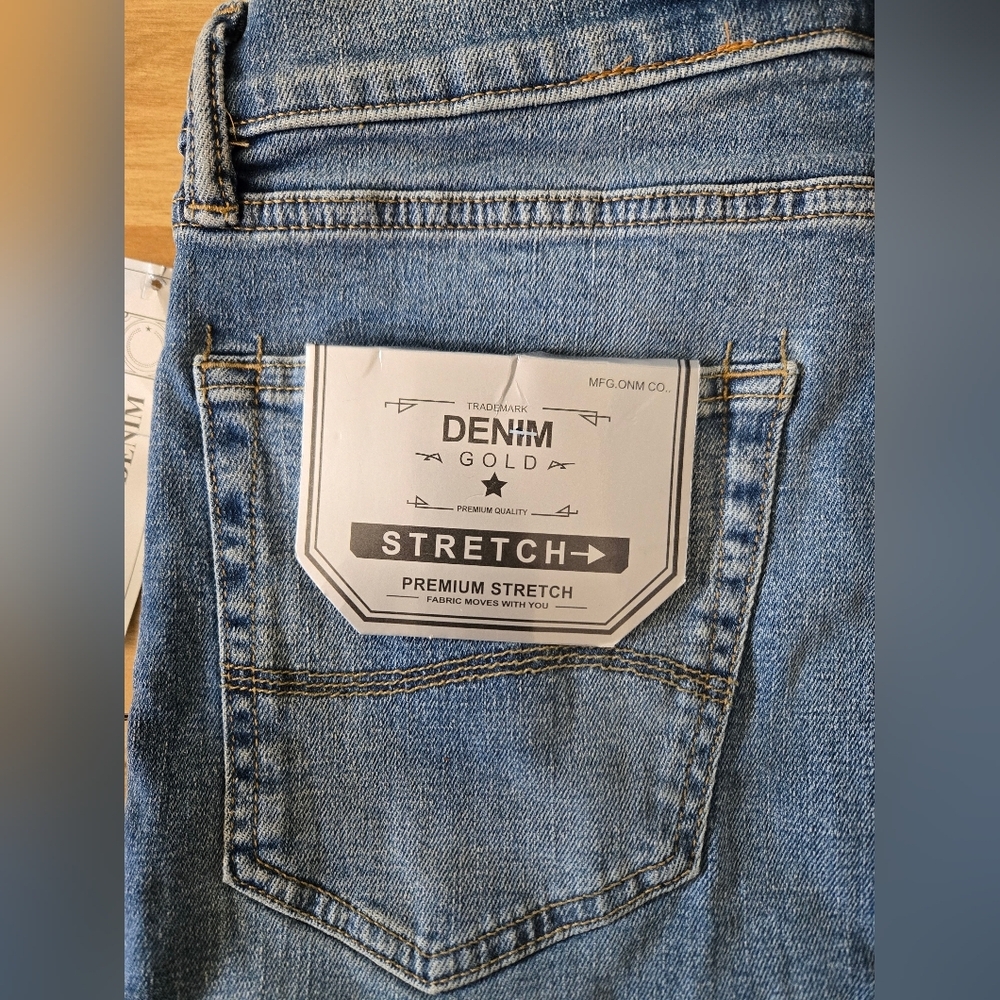 Denim Gold Stretch Jeans